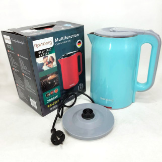 Маленький електрочайник Rainberg RB-2247 2000Вт 2л / Тихий електричний чайник / FE-573 Стильний чайник - Інтернет-магазин спільних покупок ToGether