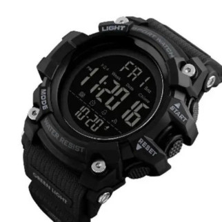 Військовий чоловічий наручний годинник зелений SKMEI 1384BK BLACK, Водонепроникний чоловічий, RI-606 Годинник армійський - Інтернет-магазин спільних покупок ToGether