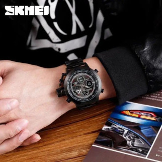 Наручний годинник skmei електронний SKMEI 1515BK BLACK, Оригінальний чоловічий годинник, Годинник IK-697 для чоловіка - Інтернет-магазин спільних покупок ToGether