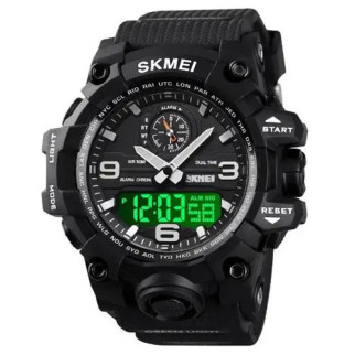 Годинник військовий чоловічий SKMEI 1586BK BLACK, Протиударний годинник, Годинник WF-900 тактичний протиударний - Інтернет-магазин спільних покупок ToGether