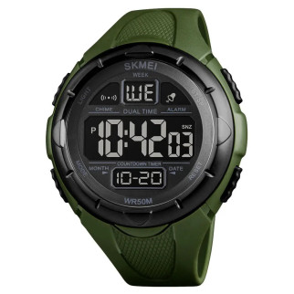 Військовий чоловічий наручний годинник зелений SKMEI 1656GN ARMY GREEN, Оригінальний чоловічий FW-547 годинник, фірмовий - Інтернет-магазин спільних покупок ToGether