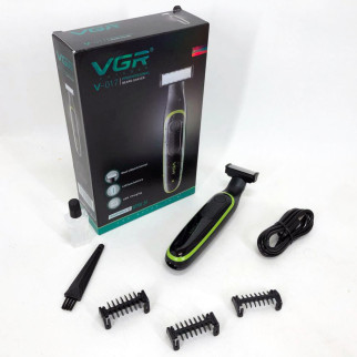 Чоловічий акумуляторний триммер для бороди та вусів VGR V-017 верстат для вологого та BL-461 сухого гоління - Інтернет-магазин спільних покупок ToGether