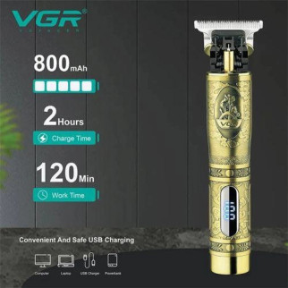 Тример бездротовий VGR V-091 LED Display, Машинка чоловіча для гоління, Машинка для FQ-813 стрижки чоловіча - Інтернет-магазин спільних покупок ToGether