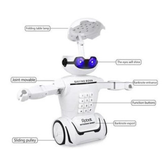 Електронна дитяча скарбничка - сейф з кодовим замком та купюроприймачем Робот Robot Bodyguard та YH-469 лампа 2в1 - Інтернет-магазин спільних покупок ToGether