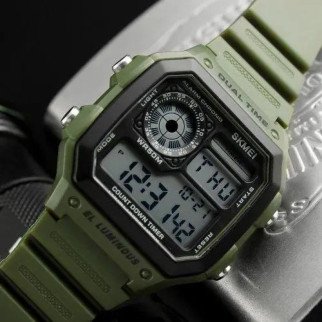 Водонепроникний чоловічий годинник SKMEI 1299AG, Армійський годинник протиударний, Годинник AY-451 для чоловіка - Інтернет-магазин спільних покупок ToGether