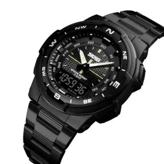 Годинник армійський оригінал SKMEI 1370BKWT | Фірмовий спортивний годинник | Брендовий DL-757 чоловічий годинник - Інтернет-магазин спільних покупок ToGether