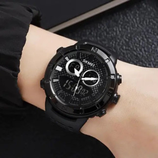 Наручний годинник skmei електронний SKMEI 2014BKBK, Армійський годинник протиударний TQ-123 водостійкий тактичний - Інтернет-магазин спільних покупок ToGether