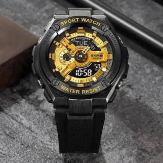 Годинник наручний чоловічий SKMEI 2101BKGD, армійський годинник протиударний, оригінальний чоловічий BE-529 годинник спортивний - Інтернет-магазин спільних покупок ToGether