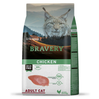 Корм Bravery Cat Adult Chicken сухий з куркою для дорослих котів 600 гр - Інтернет-магазин спільних покупок ToGether