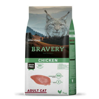Корм Bravery Cat Adult Chicken сухий з куркою для дорослих котів 7 кг - Інтернет-магазин спільних покупок ToGether