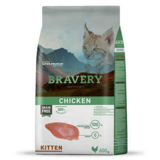 Корм Bravery Kitten Chicken сухий з куркою для кошенят 600 гр - Інтернет-магазин спільних покупок ToGether