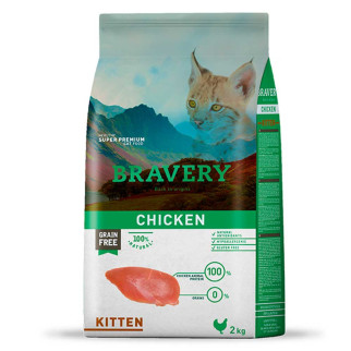 Корм Bravery Kitten Chicken сухий з куркою для кошенят 2 кг - Інтернет-магазин спільних покупок ToGether