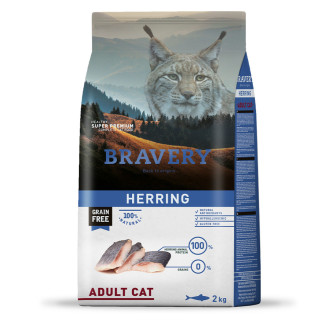 Корм Bravery Cat Adult Herring сухий з оселедцем для дорослих котів 2 кг - Інтернет-магазин спільних покупок ToGether