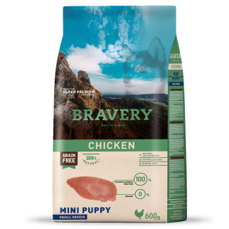 Корм Bravery Mini Puppy Chicken сухий з куркою для цуценят малих порід 600 гр - Інтернет-магазин спільних покупок ToGether