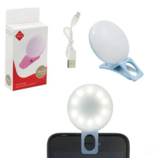 Селфі лампа на смартфон Mini Q (блакитна) - Інтернет-магазин спільних покупок ToGether
