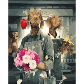 Картина за номерами "Продавці квітів" - Інтернет-магазин спільних покупок ToGether