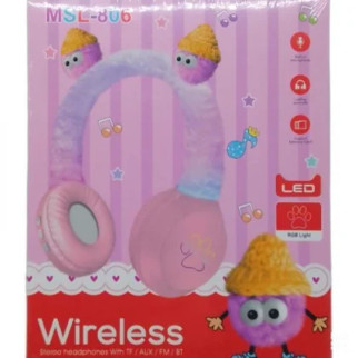 Навушники бездротові "Мякі монстрики" (рожеві) - Інтернет-магазин спільних покупок ToGether