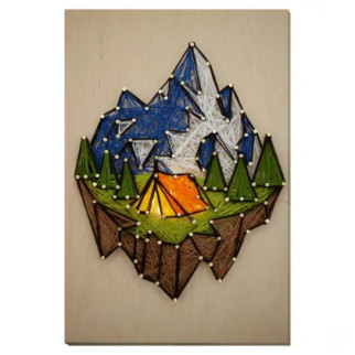 Набір стрінг-арт "Біля підніжжя гори" ABC-030 дерев'яна основа - Інтернет-магазин спільних покупок ToGether