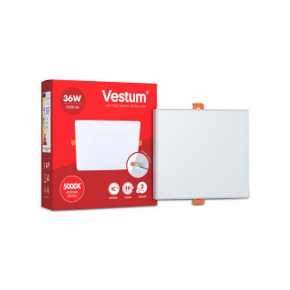 Квадратний світлодіодний врізний світильник "без рамки" Vestum 36W 4100K 1-VS-5609 - Інтернет-магазин спільних покупок ToGether