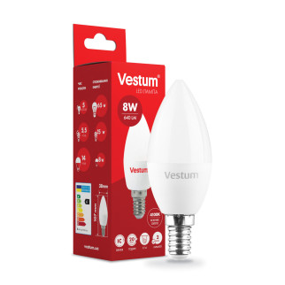 Світлодіодна лампа Vestum C37 8W 4100K 220V E14 1-VS-1311 - Інтернет-магазин спільних покупок ToGether