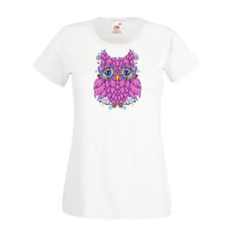 Жіноча футболка з принтом "Совеня фіолетове" Push IT - Інтернет-магазин спільних покупок ToGether