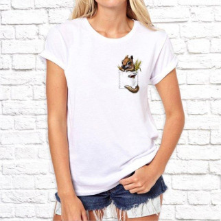 Жіноча футболка з принтом Білка Push IT - Інтернет-магазин спільних покупок ToGether