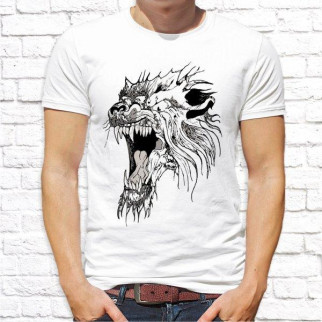 Чоловіча футболка з принтом Грозний вовк Push IT - Інтернет-магазин спільних покупок ToGether