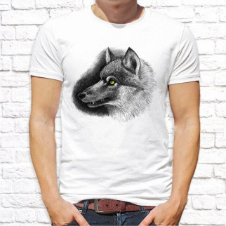 Чоловіча футболка з принтом Вовк сірий Push IT - Інтернет-магазин спільних покупок ToGether