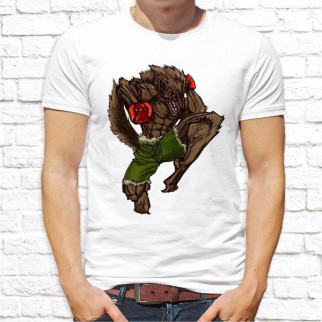 Чоловіча футболка з принтом Вовк-борець Push IT - Інтернет-магазин спільних покупок ToGether