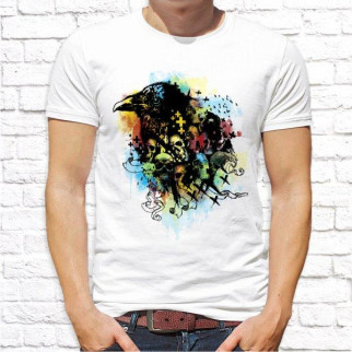 Чоловіча футболка з принтом Ворон Push IT - Інтернет-магазин спільних покупок ToGether