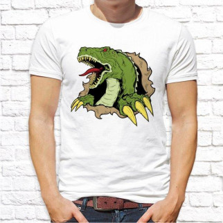 Чоловіча футболка з принтом Злий Динозавр Push IT - Інтернет-магазин спільних покупок ToGether
