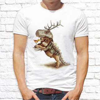 Чоловіча футболка з принтом Собака у шкірі динозавра Push IT - Інтернет-магазин спільних покупок ToGether