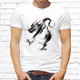 Чоловіча футболка з принтом Дракон чорний Push IT - Інтернет-магазин спільних покупок ToGether