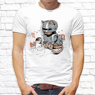 Чоловіча футболка з принтом Кіт мишолов Push IT - Інтернет-магазин спільних покупок ToGether
