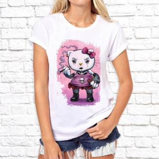 Жіноча футболка з принтом Кішка розбійниця Push IT - Інтернет-магазин спільних покупок ToGether