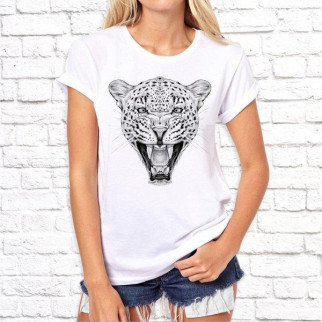Жіноча футболка з принтом Леопард сірий - Інтернет-магазин спільних покупок ToGether