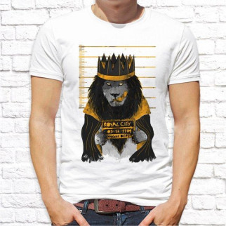 Чоловіча футболка з принтом Лев нападник Push IT - Інтернет-магазин спільних покупок ToGether