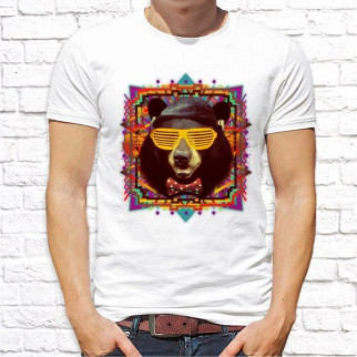 Чоловіча футболка з принтом Картина "Ведмідь" Push IT - Інтернет-магазин спільних покупок ToGether