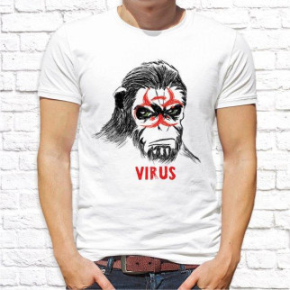 Чоловіча футболка з принтом Мавпа "Virus" Push IT - Інтернет-магазин спільних покупок ToGether