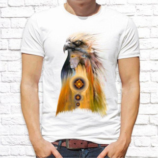 Чоловіча футболка з принтом Орел та Дівчина Push IT - Інтернет-магазин спільних покупок ToGether