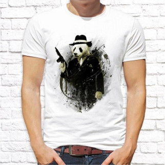 Чоловіча футболка з принтом Панда з автоматом Push IT - Інтернет-магазин спільних покупок ToGether