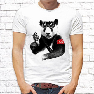 Чоловіча футболка з принтом Панда з пістолетом Push IT - Інтернет-магазин спільних покупок ToGether