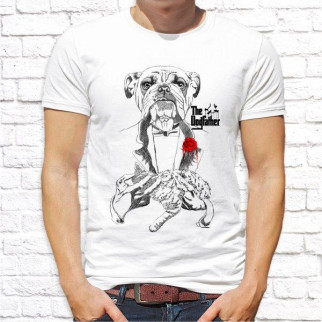 Чоловіча футболка з принтом Пес "The Dogfather" Push IT - Інтернет-магазин спільних покупок ToGether