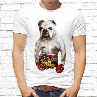 Чоловіча футболка з принтом Пес боксер Push IT - Інтернет-магазин спільних покупок ToGether