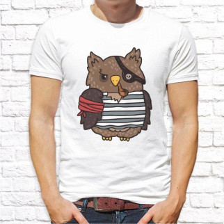 Чоловіча футболка з принтом Сова ПІРАТ Push IT - Інтернет-магазин спільних покупок ToGether