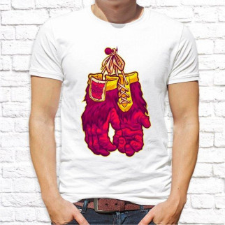 Жіноча футболка з принтом Рукавички з мавпи M, Білий Push IT - Інтернет-магазин спільних покупок ToGether