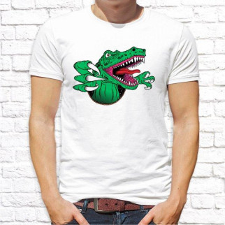 Чоловіча футболка з принтом Динозавр зелений M, Білий Push IT - Інтернет-магазин спільних покупок ToGether