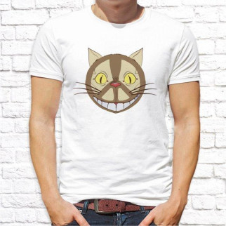 Чоловіча футболка Push IT з принтом Кіт з посмішкою XL, Білий - Інтернет-магазин спільних покупок ToGether