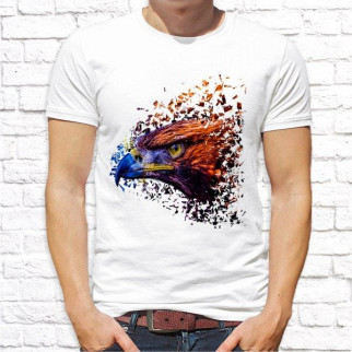 Чоловіча футболка з принтом Орел 2 M, Білий Push IT - Інтернет-магазин спільних покупок ToGether