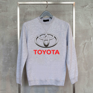 Чоловічий світшот з оригінальним принтом Push IT "Toyota10" S, Сірий - Інтернет-магазин спільних покупок ToGether